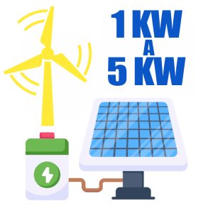 Webinar Híbrido: Sistema solar + eólico + baterias de 1 kW a 5 kW