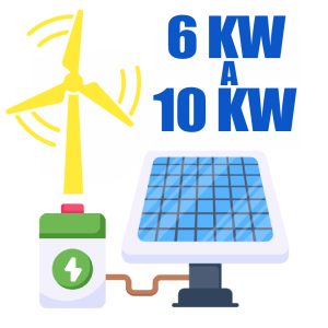 Webinar Híbrido: Sistema solar + eólico + baterias de 6 kW a 10 kW